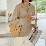 Retro Briefcase Shoulder Bag Wild Casual Underarm Bag