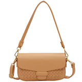 One-Shoulder Small Square Bag with Chain Messenger Strap