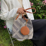 Plaid Retro One-Shoulder Bag