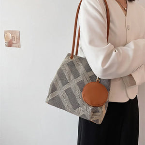 Plaid Retro One-Shoulder Bag