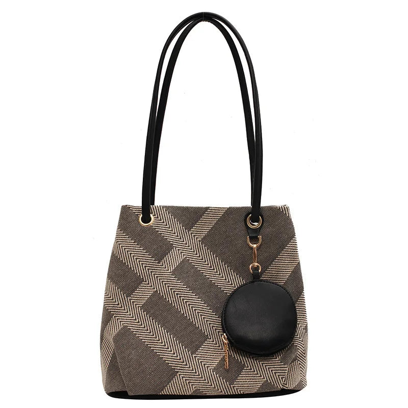 Plaid Retro One-Shoulder Bag
