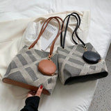 Plaid Retro One-Shoulder Bag