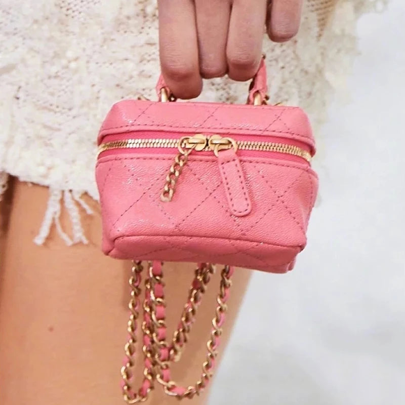 Women's Rhombic Lipstick Pack Crossbody Round Bag