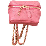 Women's Rhombic Lipstick Pack Crossbody Round Bag