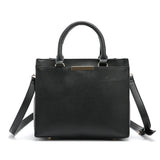 Women's PU Leather Shoulder Bag Solid Cross Pattern Multi-Level Handbag