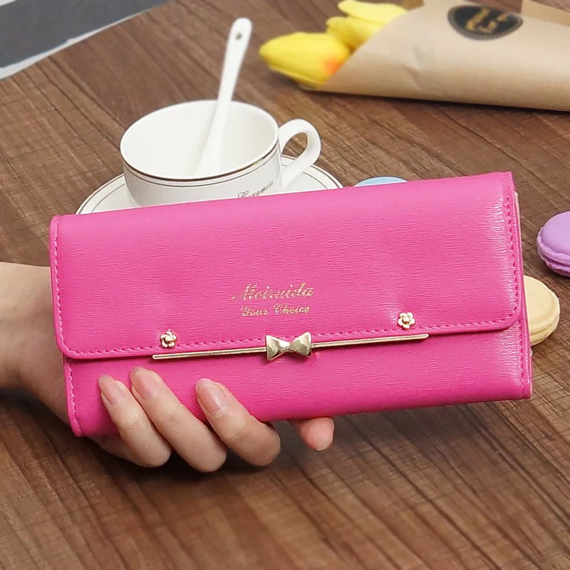 Women's Bow Schoolgirl Purse Wallet