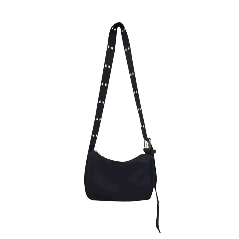 Retro Messenger Bag Pin Buckle Nylon Shoulder Bag