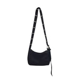 Retro Messenger Bag Pin Buckle Nylon Shoulder Bag