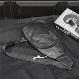 Leather Chest Bag Single Backpack iPad Bag
