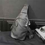 Leather Chest Bag Single Backpack iPad Bag