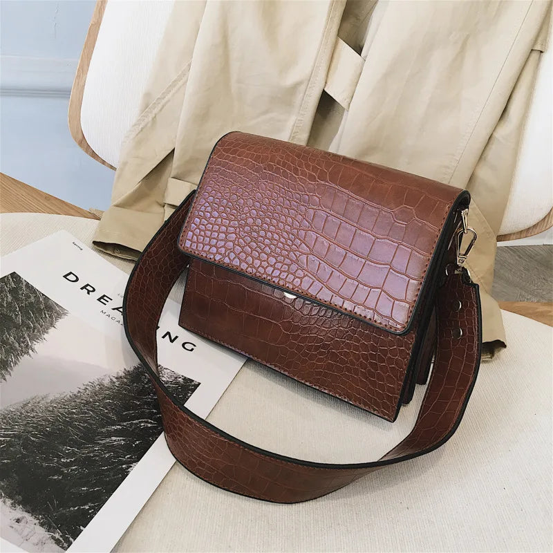 Small Square Shoulder Messenger Bag for Women