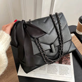 Spring V-Shape Embroidered Handbag