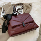 Spring V-Shape Embroidered Handbag