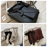 Spring V-Shape Embroidered Handbag