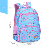 Flower Cartoon School Bags for Girls Children Orthopedics Backpack