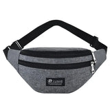 Unisex Pink Fanny Pack Geometric Waist Bag Laser Phone Pouch