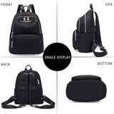 2021 Female Waterproof Plaid Shoulder Backpack