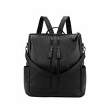 2021 Youth PU Leather Backpack for Students School Bag