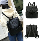 2021 Youth PU Leather Backpack for Students School Bag