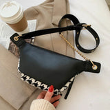 2021 Houndstooth Small Waist Pack Women Chest Bag Phone Purse
