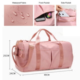 Large Outdoor Sports Luggage Travel Bag Gym Handbag Wet and Dry Separation Bags