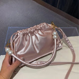Cloud-Shaped Small Cross Body Bag Pink