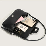2021 Retro PU Leather Shoulder Bag Women Messenger Handbag