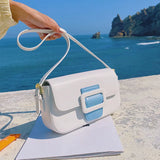 2021 Retro PU Leather Shoulder Bag Women Messenger Handbag