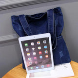 2021 Ladies Large Denim Tote Bag Shoulder Crossbody Purse