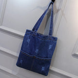 2021 Ladies Large Denim Tote Bag Shoulder Crossbody Purse
