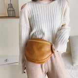 Women Waist Bag Fanny Pack Large Capacity Crossbody Chest Bags PU Leather B