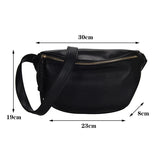 Women Waist Bag Fanny Pack Large Capacity Crossbody Chest Bags PU Leather B