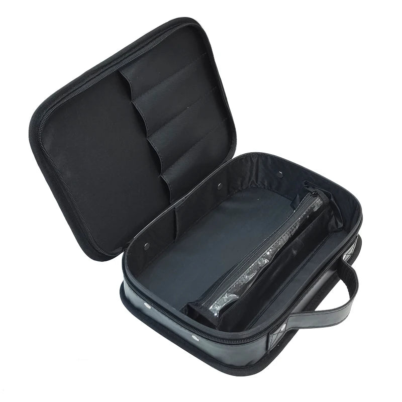 2021PU Leather Hairdresser Scissors Bag Large Capacity Travel Barber Case