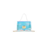 2021 Women's Transparent Small Square Bag PVC Shoulder Bag Sweet Lady Bag