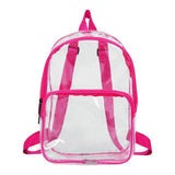 2021 Women Jelly PVC Backpack Transparent Schoolbag Girls