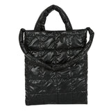 2021 Women's Quilted Shoulder Bag for Winter, Large Capacity Nylon Tote