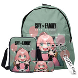 Anime Spy X Family Backpack Set for Students Boys Girls Schoolbag