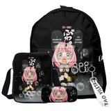Anime Spy X Family Backpack Set for Students Boys Girls Schoolbag