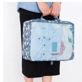 6PCS/Set Travel Mesh Bag Luggage Organizer Packing Cube Organiser LB506