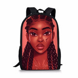 African Girls Backpack 3D Printed School Bags for Students