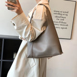 Autumn Winter Women's Bags Texture Large-Capacity Shoulder Tote Bag