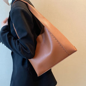 Autumn Winter Women's Bags Texture Large-Capacity Shoulder Tote Bag