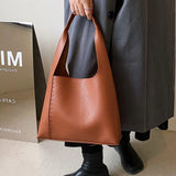 Autumn Winter Women's Bags Texture Large-Capacity Shoulder Tote Bag