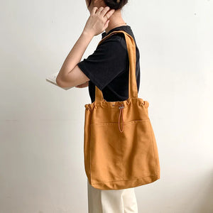 Casual Canvas Women's Shoulder Bag Blue