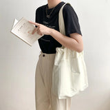 Casual Canvas Women's Shoulder Bag Blue