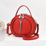 Autumn Handbag Women's Shoulder PU Small Round Bag