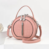 Autumn Handbag Women's Shoulder PU Small Round Bag