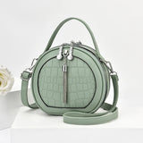 Autumn Handbag Women's Shoulder PU Small Round Bag