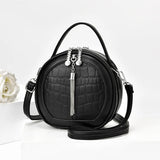 Autumn Handbag Women's Shoulder PU Small Round Bag