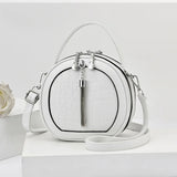 Autumn Handbag Women's Shoulder PU Small Round Bag